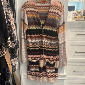 Missoni Multicolor Zigzag Cardigan
